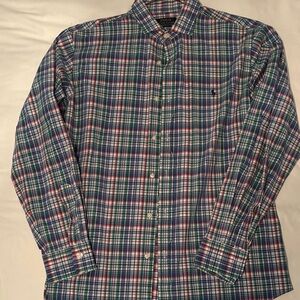 Polo by Ralph Lauren Men's Blue and Green Plaid Shirt men’s XL Classic fit